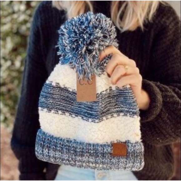 1 LEFT! High Quality Thick Warm C.C Popcorn Knit Warm Comfy Winter Beanie Hat - Picture 5 of 9